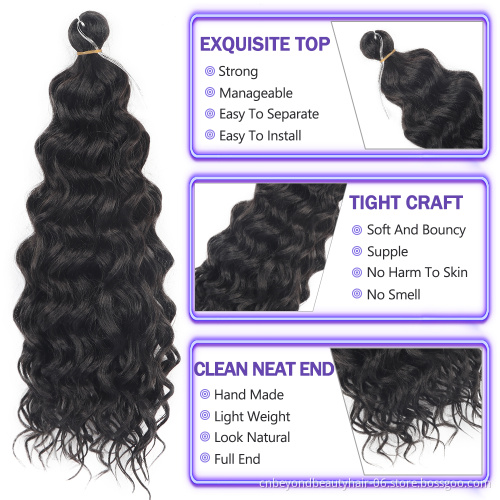 Ocean Wave Braiding Hair Extensions Crochet Braids Synthetic Hair Afro Curl spiral french curl Crochet Hair